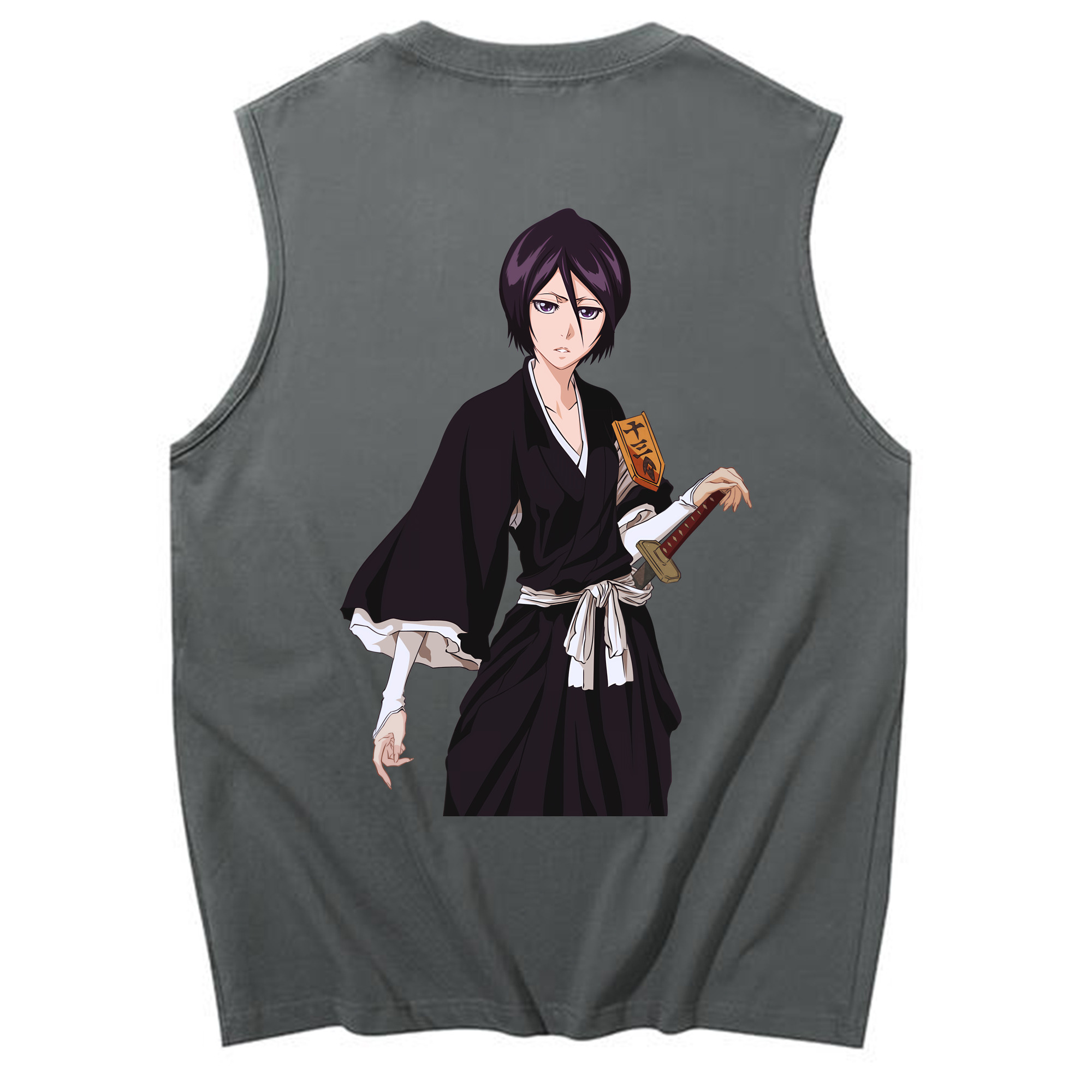 （画像用） ブリーチ 朽木ルキア BLEACH Kuchiki Rukia コットン100％タンクトップ（背面プリント）